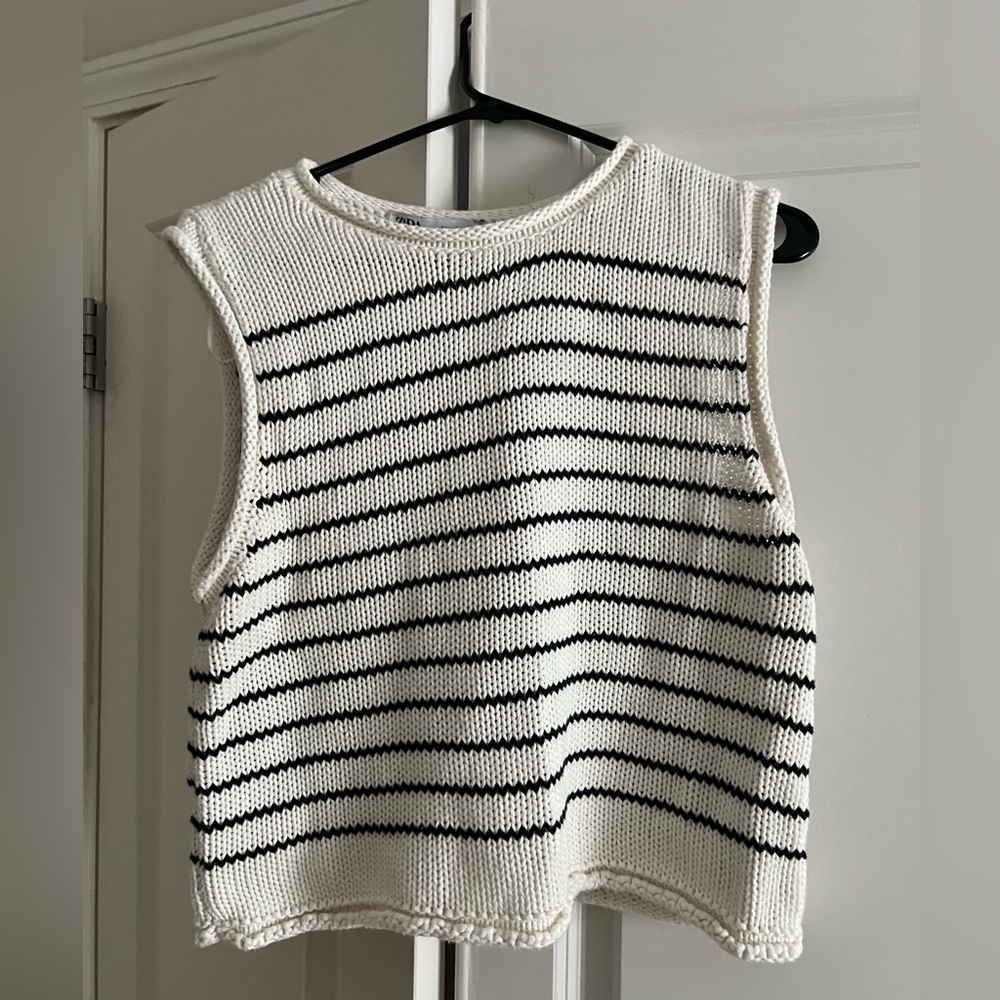 Striped sweater vest